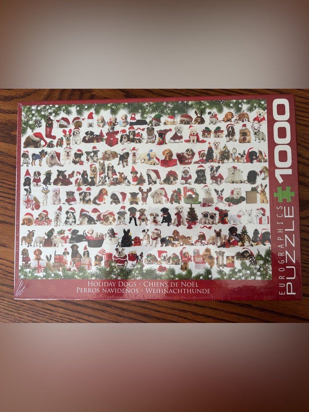 New Sealed Dogs Dog Puzzle 1000 Piece Jigsaw Christmas Eurographics
